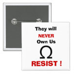 Resist ! pinback buttons