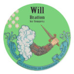 Resist Tyrants Obey God, Will Bratton Round Sticker