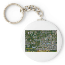 Resistors on a Circuit Board Key Chains