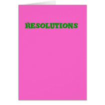 Resolutions cards