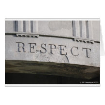 RESPECT GREETING CARD