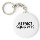 Respect Squirrels Keychains