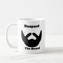 respect the beard mug