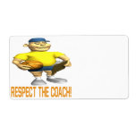 Respect The Coach Personalised Shipping Label
