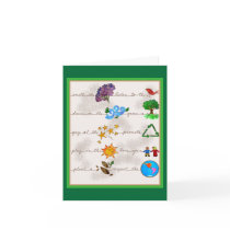 Respect the Earth, Love your Children Note Card