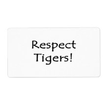 Respect Tigers Custom Shipping Labels