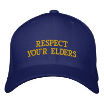 RESPECTYOU'R ELDER'S EMBROIDERED HAT