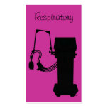 Respiratory Therapist Business Cards Vent