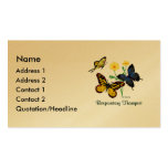 Respiratory Therapist Butterflies Business Card Templates