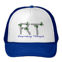 Respiratory Therapist Gifts O2 Tank Design Mesh Hats