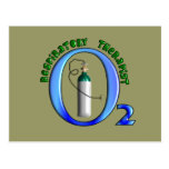 Respiratory Therapist O2 Tank Design Postcard