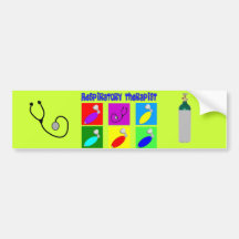 Respiratory Therapist Pop Art Design Gifts Bumper Sticker