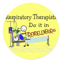 Respiratory Therapists do it in Trendelenburg Sticker