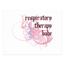 Respiratory Therapy Babe Post Card