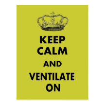 Respiratory Therapy Gifts "Keep Calm and..." Post Card