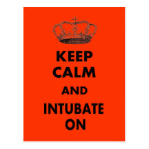 Respiratory Therapy Gifts "Keep Calm and..." Postcard