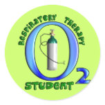 Respiratory Therapy Student O2 Tank Design Sticker