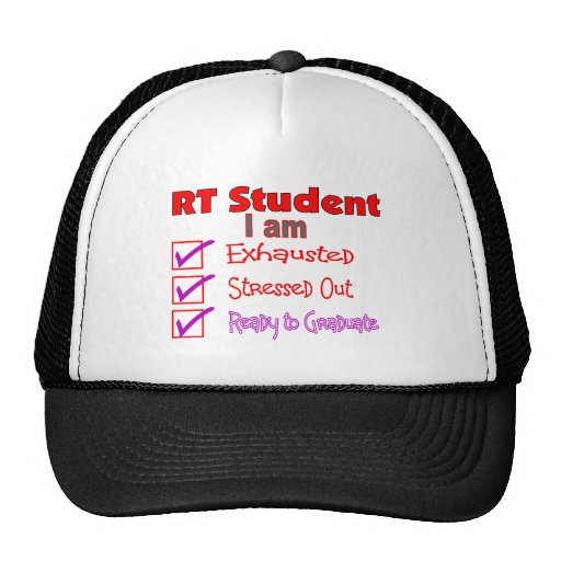 Respiratory Therapy Student--Stressed Out! Mesh Hat