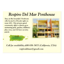 Respiro Del Mar Penthouse... Business Cards