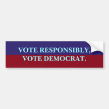 RESPONSIBILITY BUMPER STICKER