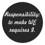 responsibility stickers