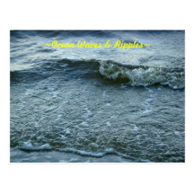 Ressacs et carte postale d'ondulations