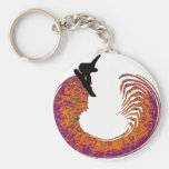 Ressort Ridessss de surf des neiges Porte-clefs