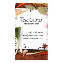 Restaurant Chef Business Card