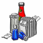 Restaurant Condiments Art Photo Cutout