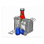 Restaurant Condiments Art Postcard