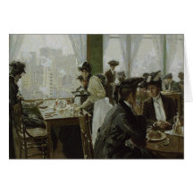 Restaurant in a Tall Building Card