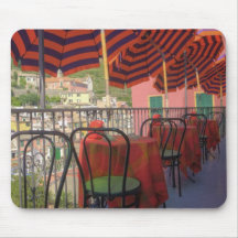 Restaurant in hillside town of Vernazza, Cinque Mousepads