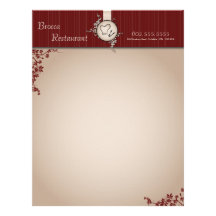 Restaurant Letterhead - Vintage Beige Chef Toque