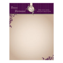 Restaurant Letterhead - Vintage Beige Chef Toque