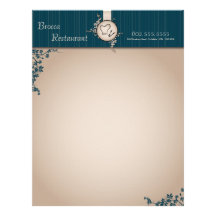 Restaurant Letterhead - Vintage Beige Chef Toque