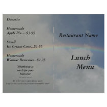 Restaurant Supplies Lunch Menus Rainbow