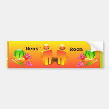 Restaurant Supplies Mens Room Sticker Bumper Stickers