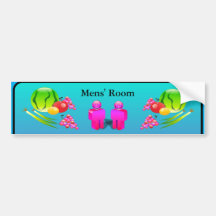 Restaurant Supplies Mens Room sticker Bumper Stickers