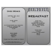 Restaurant Supplies Menu Diner Designs