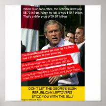 Restes de Bush Repubican Posters