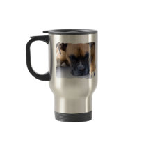 Resting Boxer Dog Stainless Travel Mug