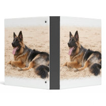 Resting German Shepherd Dog Binder