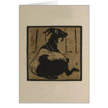 Resting Goat Greeting Card