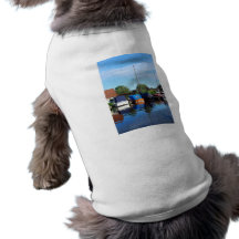 Resting in the Harbour Dog T Shirt