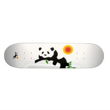 Resting Panda. Custom Skateboard