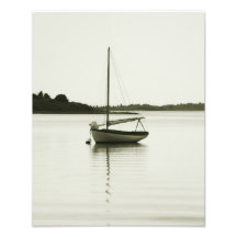 Resting Sloop in Menemsha Pond, Martha's Vineyard Photograph
