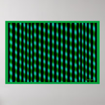 Restless Green Surface Poster