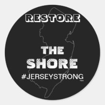 RESTORE THE SHORE - JERSEY STICKER