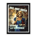 RESTORED "Juke Joint Sniper" WWII Health Poster postcards