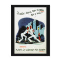 RESTORED "No medicine for..." WWII Health Poster postcards